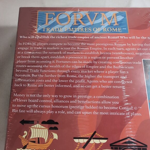 FORVM Forum Trade Empires of Rome Board Game NEW SEALED Brughmans MSRP $100CAD - Picture 7 of 9